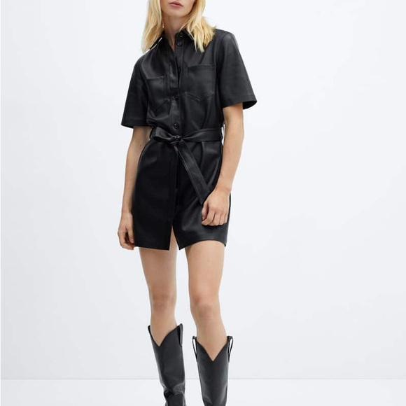 NWT! Vegan leather dress - Picture 1 of 4